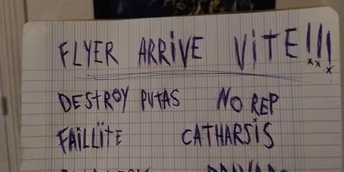 CONCERT DU NOUVEL AN AVEC LES PUNKS - GLADBECK, DESTROY PUTAS, FAILL\u00cfTE, CATHARSIS, NO REP, BRAVADO