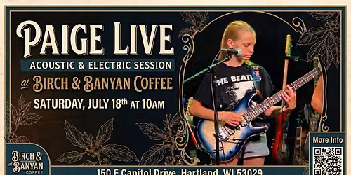 Paige Live at Birch & Banyan Coffee