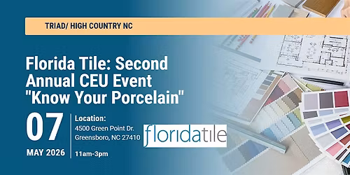 ASID Carolinas: Second Annual Florida Tile Lunch & Learn Event