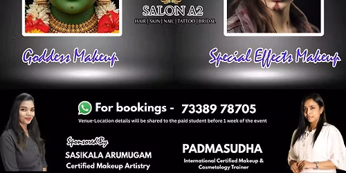 Glam & Special Effect Makeup Workshop \u2013 One Day Seminar