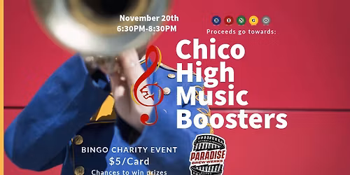Chico High Music Booster Bingo Charity Event