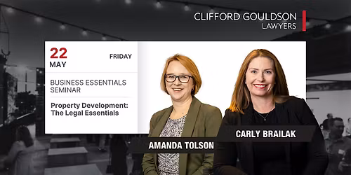 Business Essentials Seminar | Property Development: The Legal Essentials