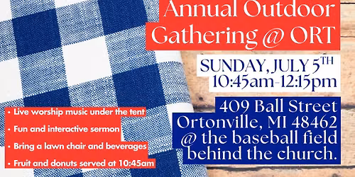 Ortonville Outdoor Church Gathering