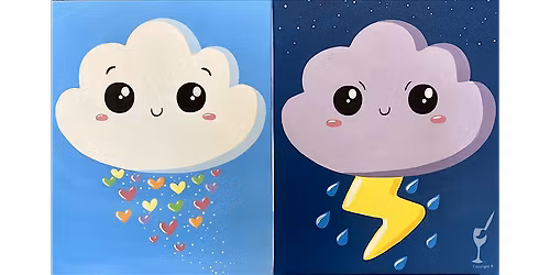 Cute Clouds - Paint and Sip in Houston | Classpop!\u2122