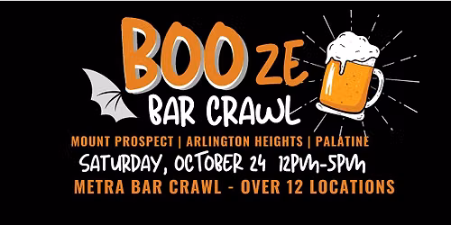 BOOze Bar Crawl - October 24, 2026