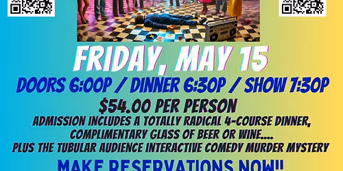 80's Rewind Murder Mystery Dinner