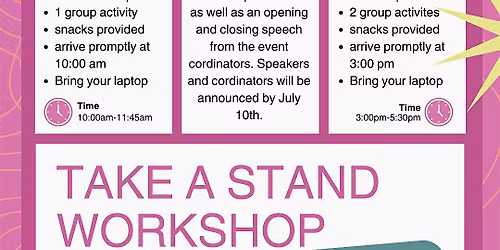 Bv Take a Stand Educational Workshop