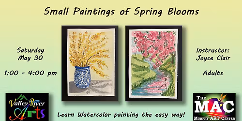 Small Paintings of Spring Blooms