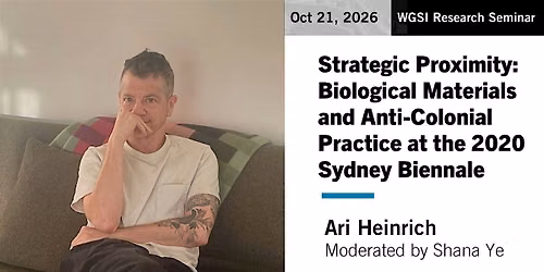 WGSI Research Seminar | Ari Heinrich