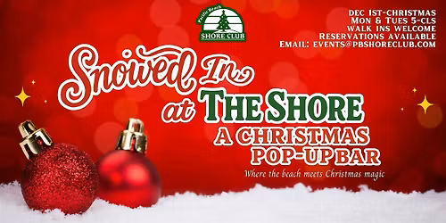 Snowed In at THE SHORE - A Christmas Pop Up Bar