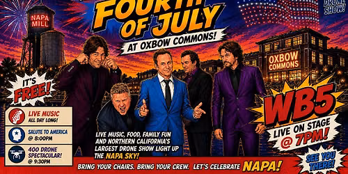     Wonder Bread 5 \u2022 Fourth of July at Oxbow Commons - FREE