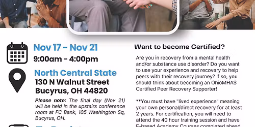 Peer Recovery Supporter Training