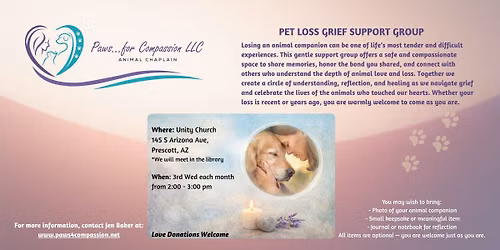 Pet Loss Grief Support Group