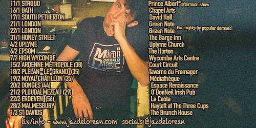 Jaz Delorean and Special Guest - The Hayloft, Malmesbury