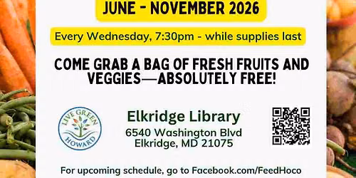 FEED HOCO Fresh Food Giveaway - EVERY WEDNESDAY June - Nov 2026