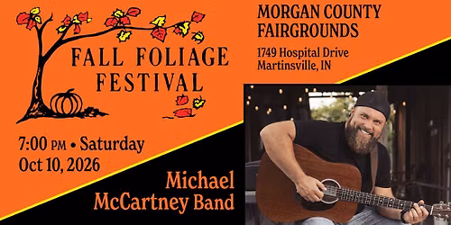 Michael McCartney Band at The Morgan County Fall Foliage Festival Free Stage