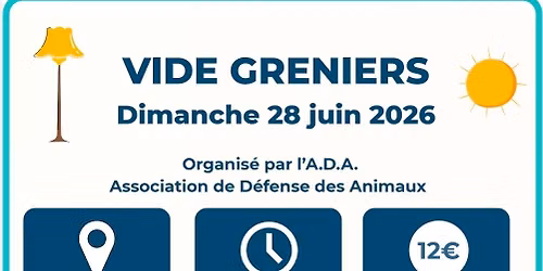 \ud83d\udd35 VIDE GRENIER 2026 \ud83d\udc3e\ud83d\udd35