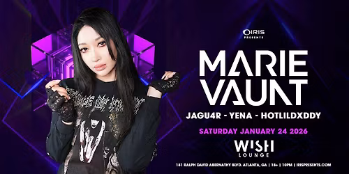 Iris Presents: Marie Vaunt @ Wish Lounge | Sat, Jan 24th!