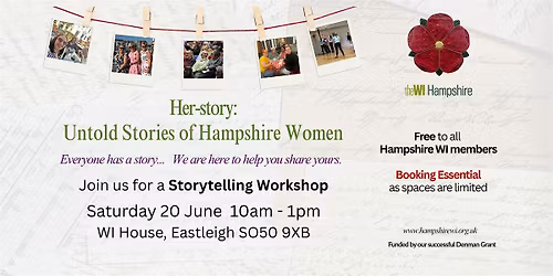 HCFWI Her-Story - A Storytelling Workshop for Hampshire WI Members