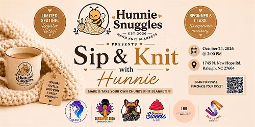 Sip & Knit with Hunnie