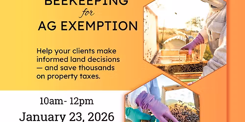 Beekeeping for Ag Exemptions