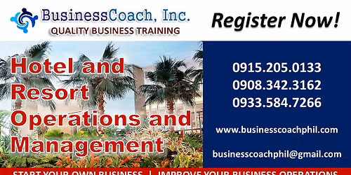 Hotel and Resort Operations and Management