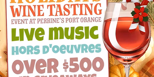 First Sips of the Holidays Wine Tasting Event at Perrine's Port Orange