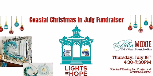 Coastal Christmas in July for Lights of Hope Fundraiser