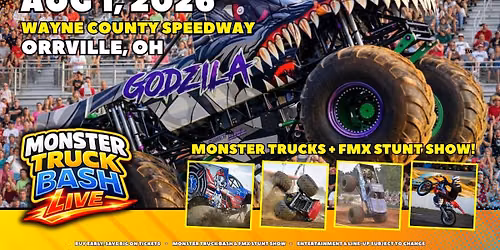 Monster Trucks & FMX at the Wayne County Speedway - Orrville, OH