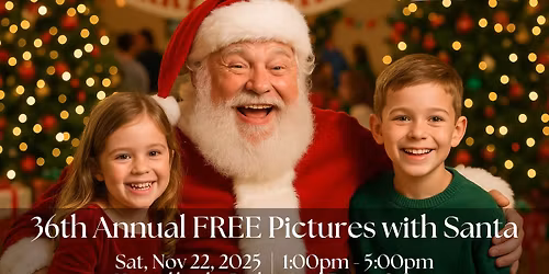 FREE Pictures with Santa