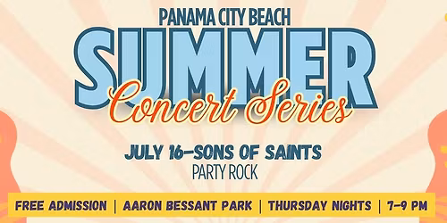 PCB Summer Concert Series | July 16- Sons of Saints 