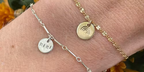 Stamped Charm Bracelet