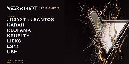 Verknipt NYE Ghent - 31 December