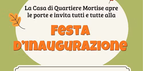 Festa d\u2019inaugurazione