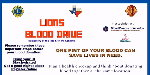 Lions Blood Drive ( Nov 15th, 2025)_Saturday 