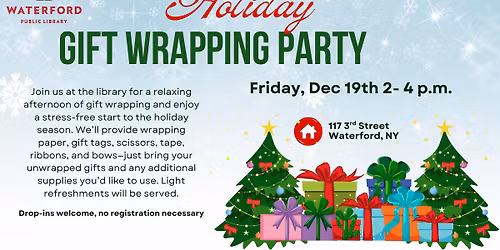 Holiday Gift Wrapping Party at the Library