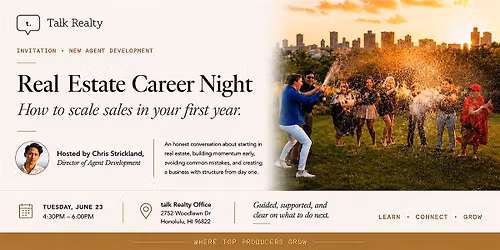 Real Estate Career Night: What It Takes to Succeed Year One