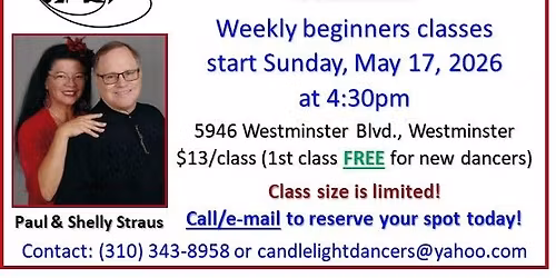 Candlelight Dancers Beginning Waltz Class