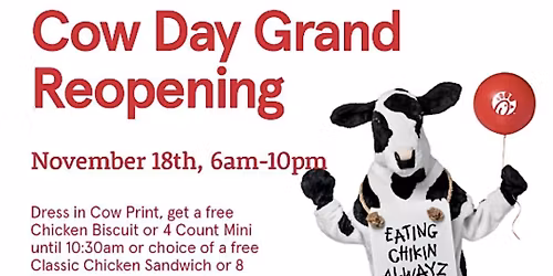 Cow Day Grand Reopening Celebration!