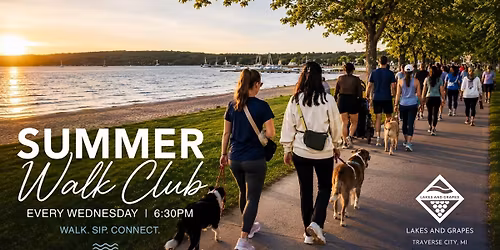 Traverse City Walk Club by Lakes And Grapes with Dune Bird Winery