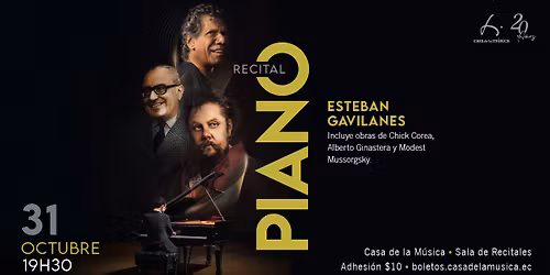 RECITAL DE PIANO: ESTEBAN GAVILANES