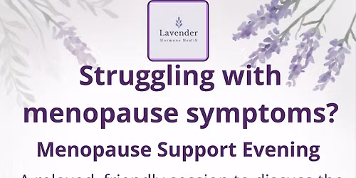 Menopause evening. — Ring O' Bells Royston