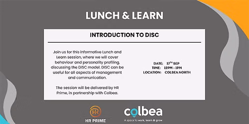 Introduction to DISC: Lunch & Learn