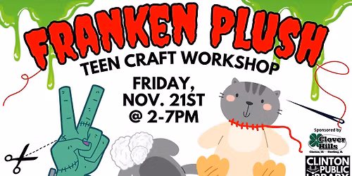 Franken Plush - Teen Craft Workshop