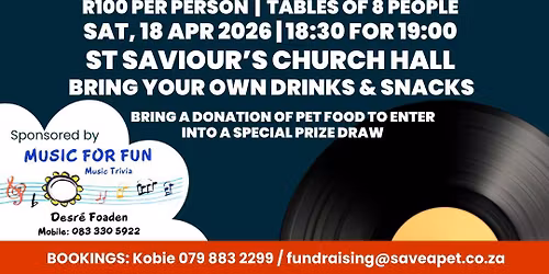 Save-a-Pet Music Trivia