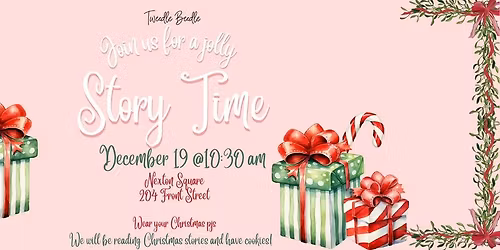 Holiday Story Time & Cookies at Tweedle Beedle Nexton Free event for kids in Summerville