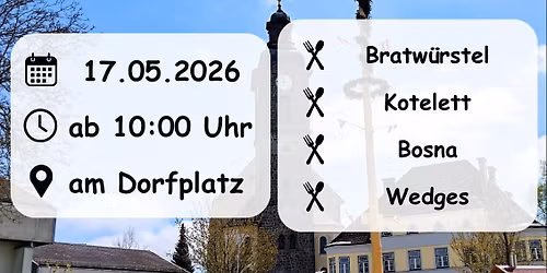 Maibaumfr\u00fchschoppen mit Verlosung