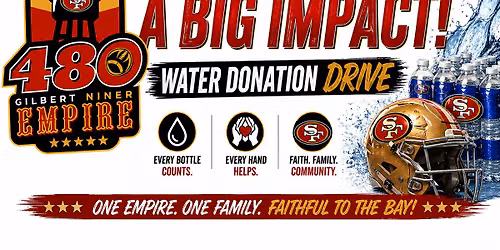 480 Niner Empire Gives Back: Water Delivery Event