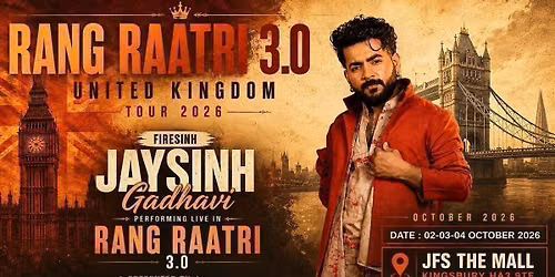 Rang Ratri 3.0 with Jaysinh Gadhvi (Saturday - 3rd Oct)