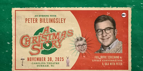 An Evening with Peter Billingsley at Montgomery Performing Arts Centre